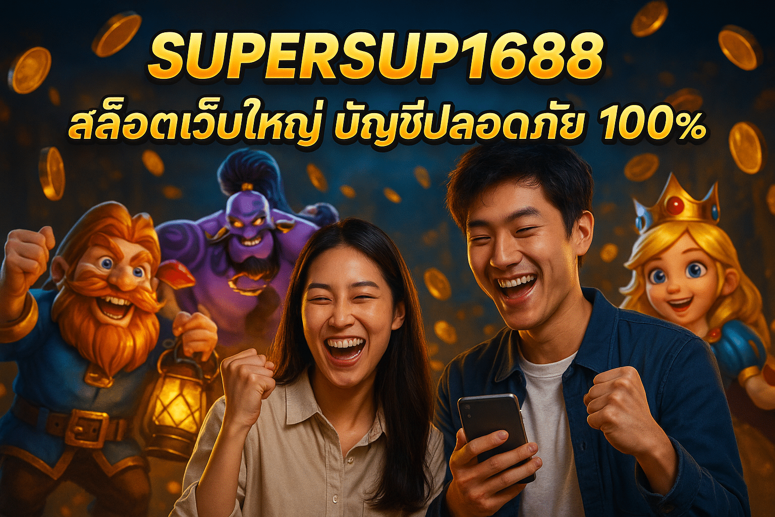 SUPERSUP1688 สล็อตเว็บใหญ่ บัญชีปลอดภัย 100%