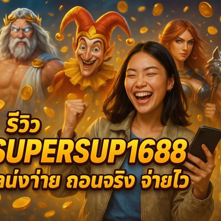 รีวิว SUPERSUP1688 เล่นง่าย ถอนจริง จ่ายไว