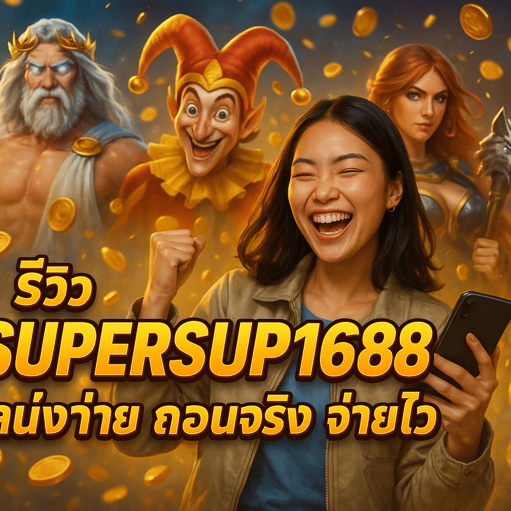 รีวิว SUPERSUP1688 เล่นง่าย ถอนจริง จ่ายไว
