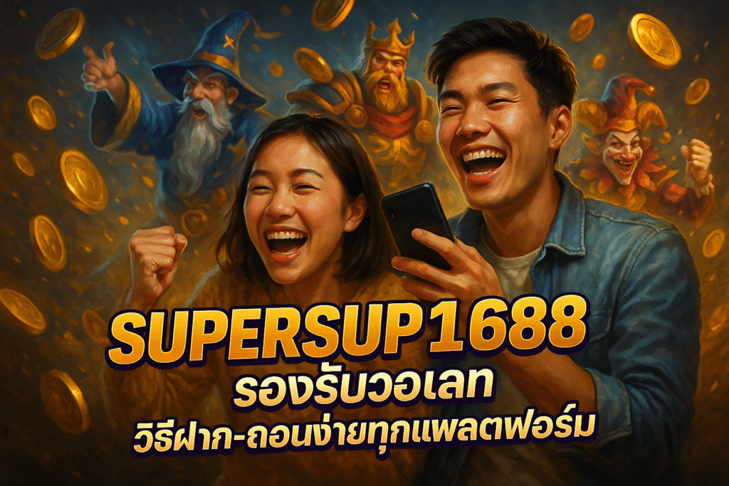 SUPERSUP1688 รองรับวอเลท วิธีฝาก-ถอนง่ายทุกแพลตฟอร์ม