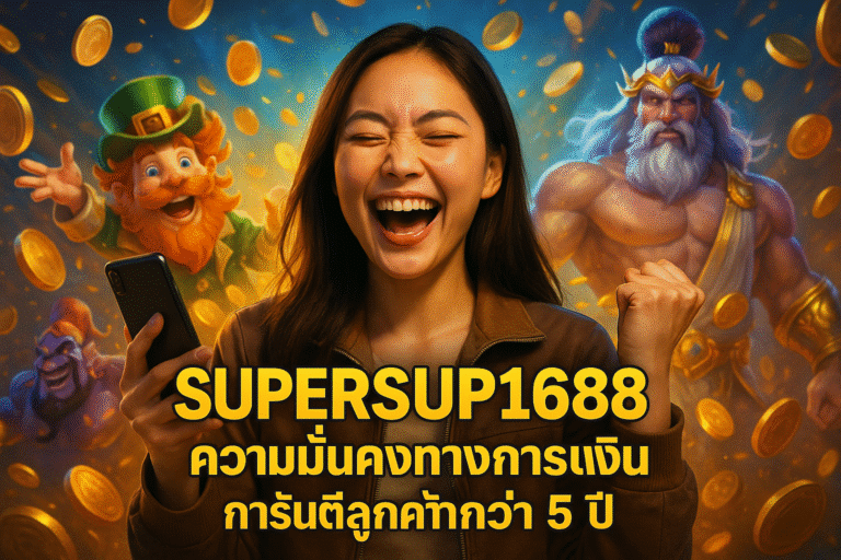 SUPERSUP1688 ความมั่นคงทางการเงิน การันตีลูกค้ากว่า 5 ปี