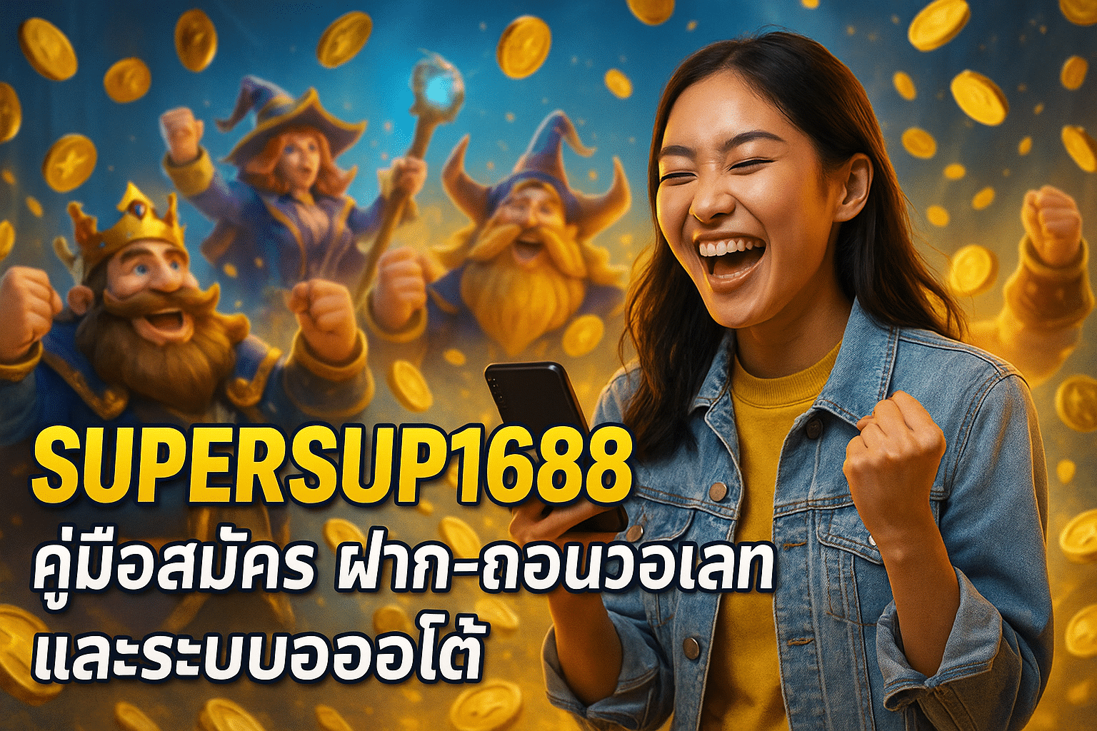 SUPERSUP1688 คู่มือสมัคร ฝาก-ถอนวอเลท และระบบออโต้