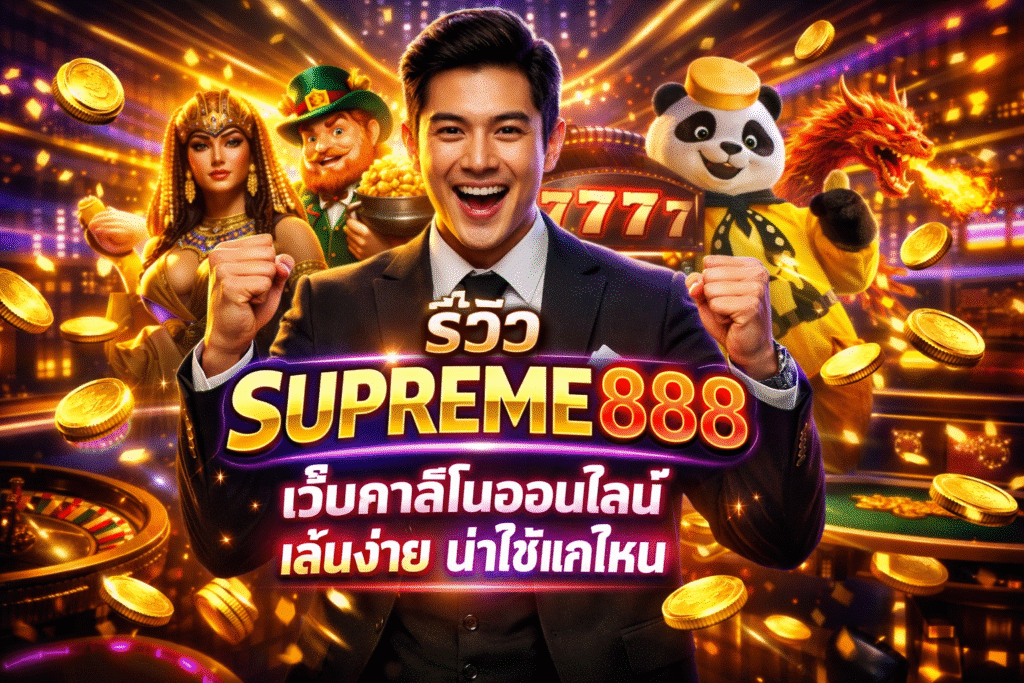 รีวิว SUPREME888 เว็บคาสิโนออนไลน์ เล่นง่าย น่าใช้แค่ไหน